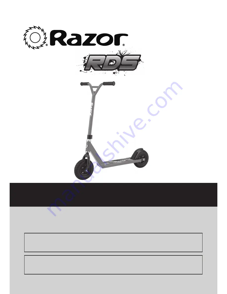 Razor RDS Скачать руководство пользователя страница 1