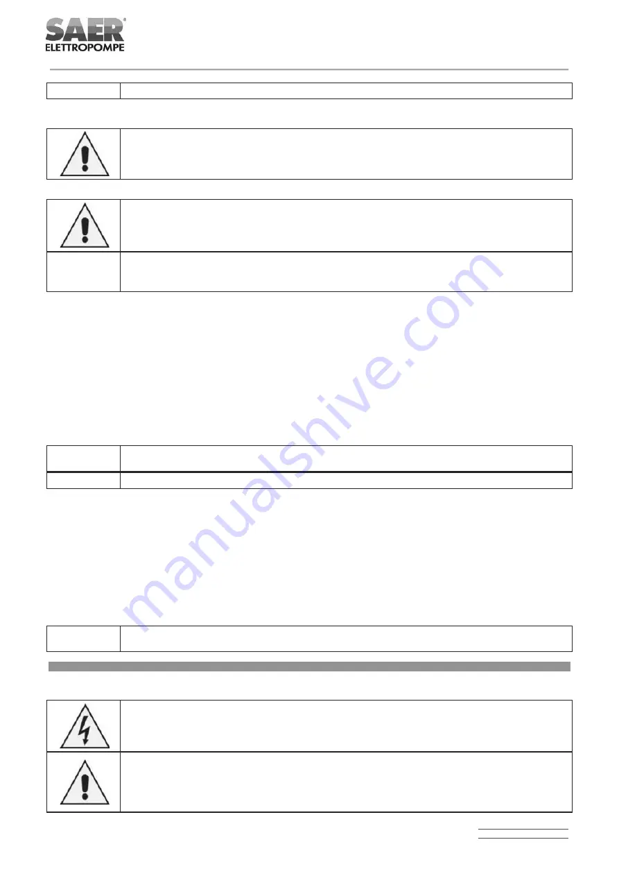 SAER Elettropompe AP Series User Manual Download Page 10