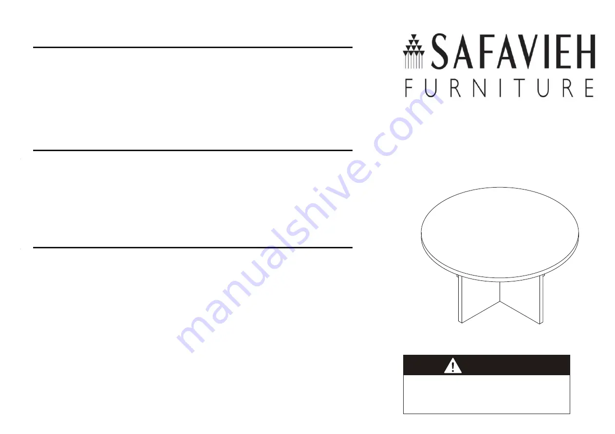 Safavieh Furniture Bo COF9302 Quick Start Manual Download Page 1