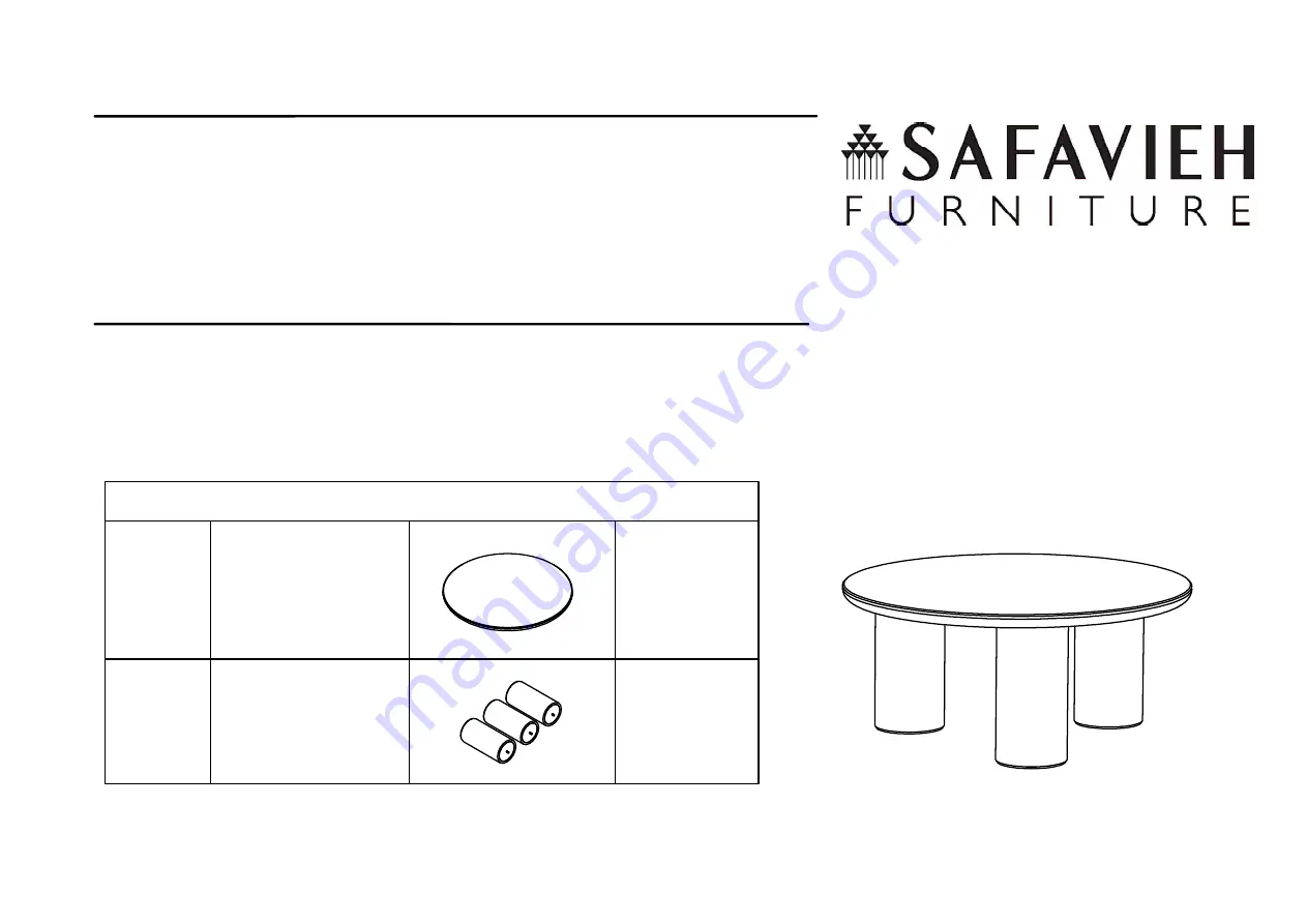 Safavieh Furniture Mork COF6604 Скачать руководство пользователя страница 1