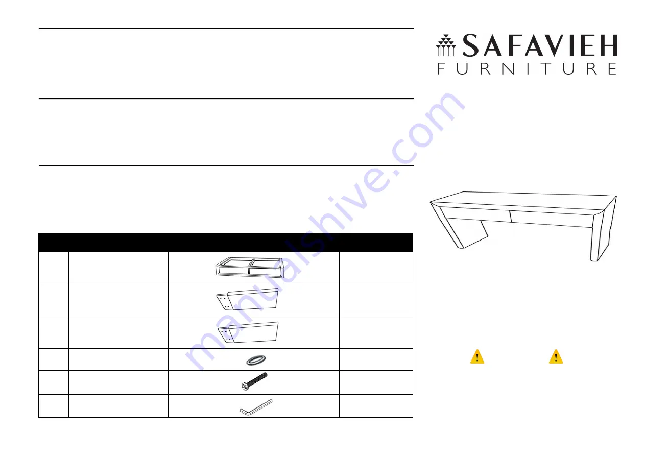 Safavieh Furniture Rune COF9707 Скачать руководство пользователя страница 1