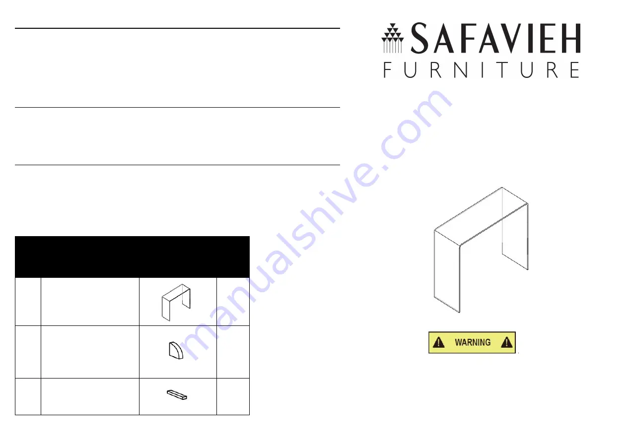 Safavieh Furniture Taft CNS7303A Скачать руководство пользователя страница 1