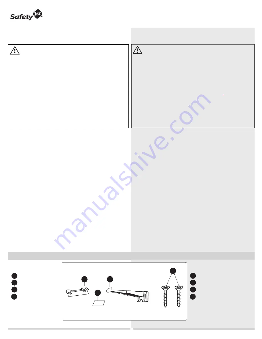 Safety 1st 48444 User Manual Download Page 1