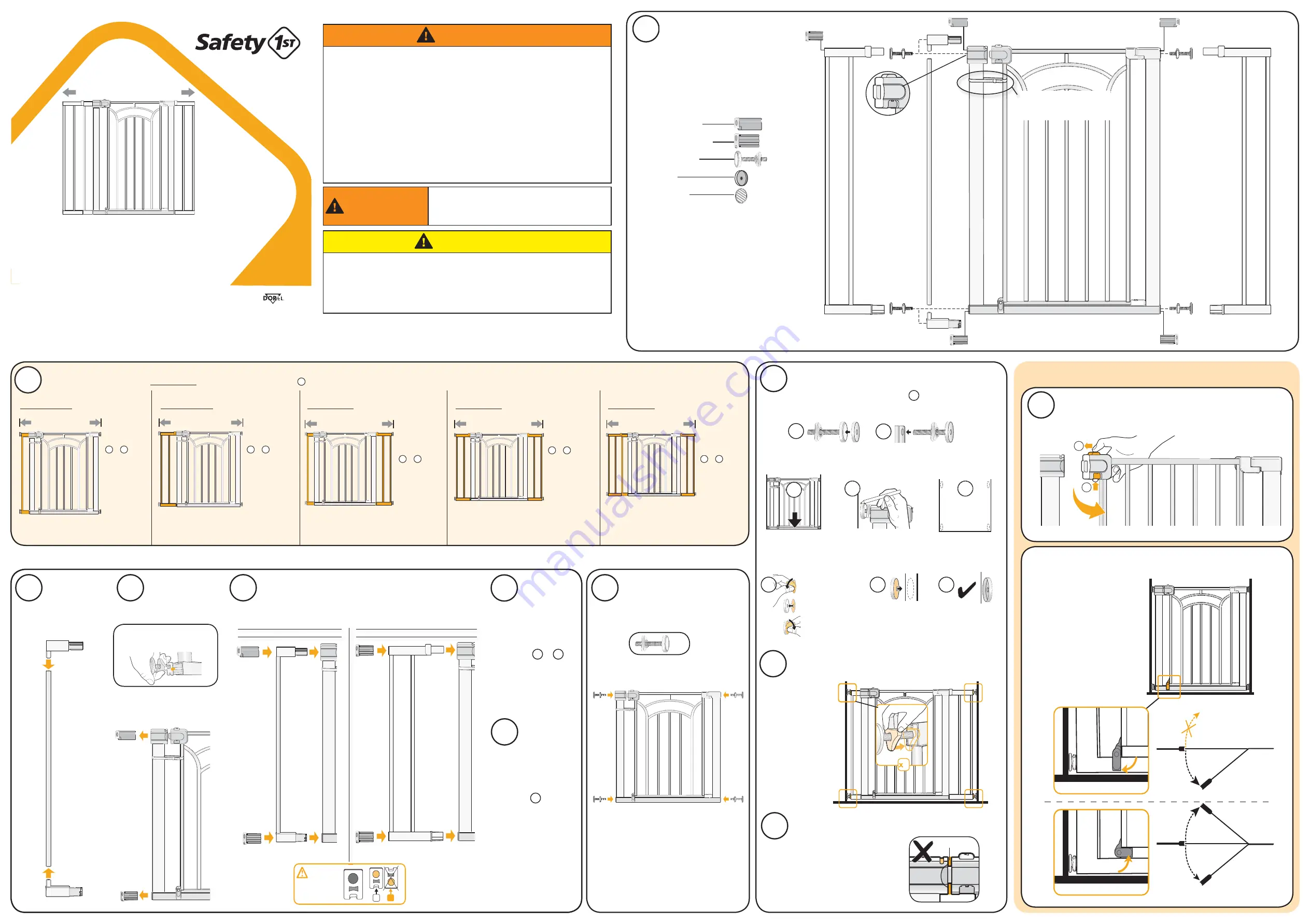 Safety 1st GA107 Assembly Instructions Download Page 1