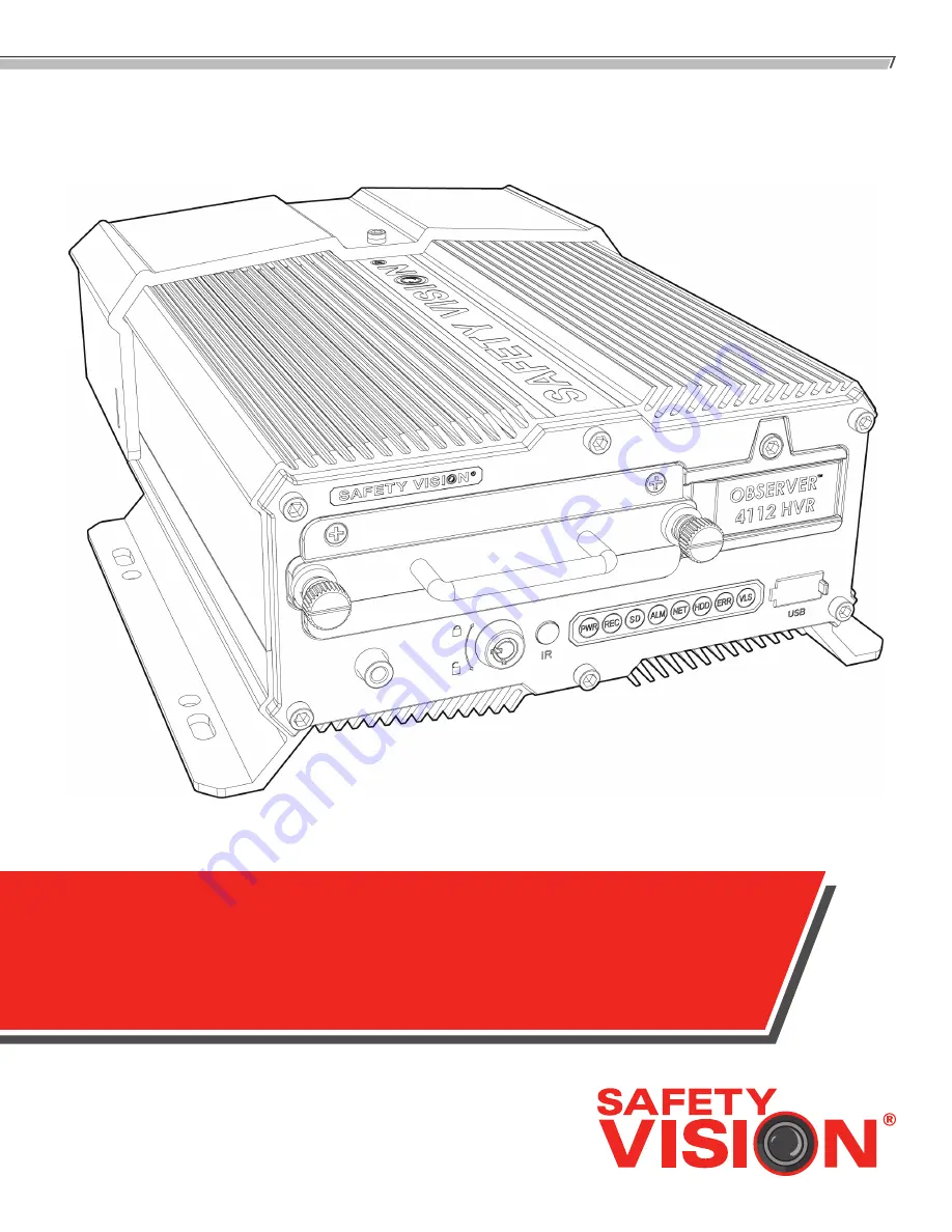 Safety Vision OBSERVER 4112 HVR Скачать руководство пользователя страница 1