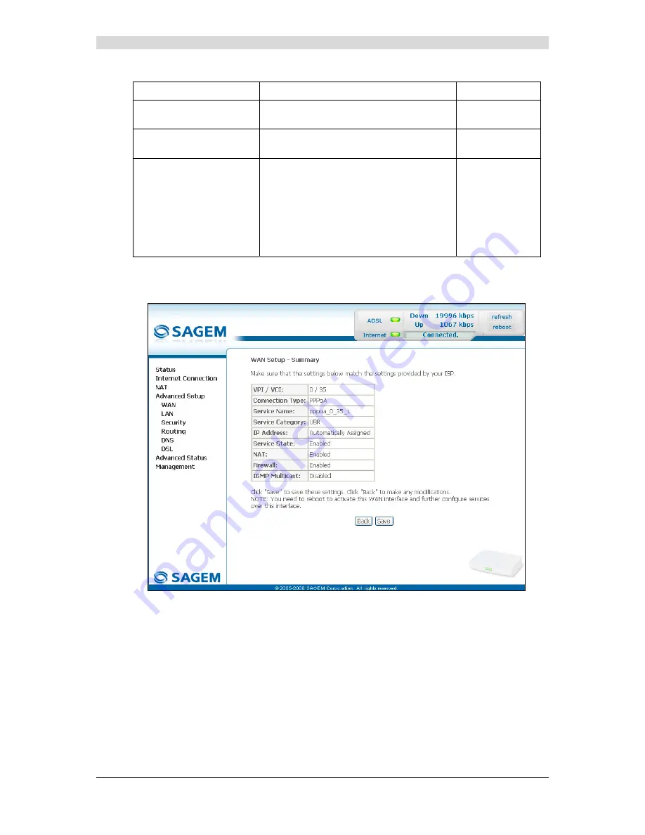 Sagem 1201 Reference Manual Download Page 65