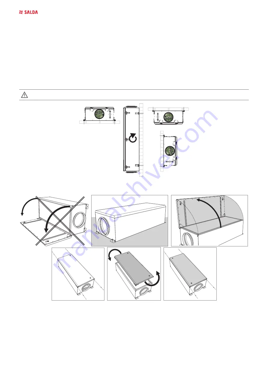 Salda AMBERAIR COMPACT VEKA INT 400 EKO Mounting And Installation Instruction Download Page 12