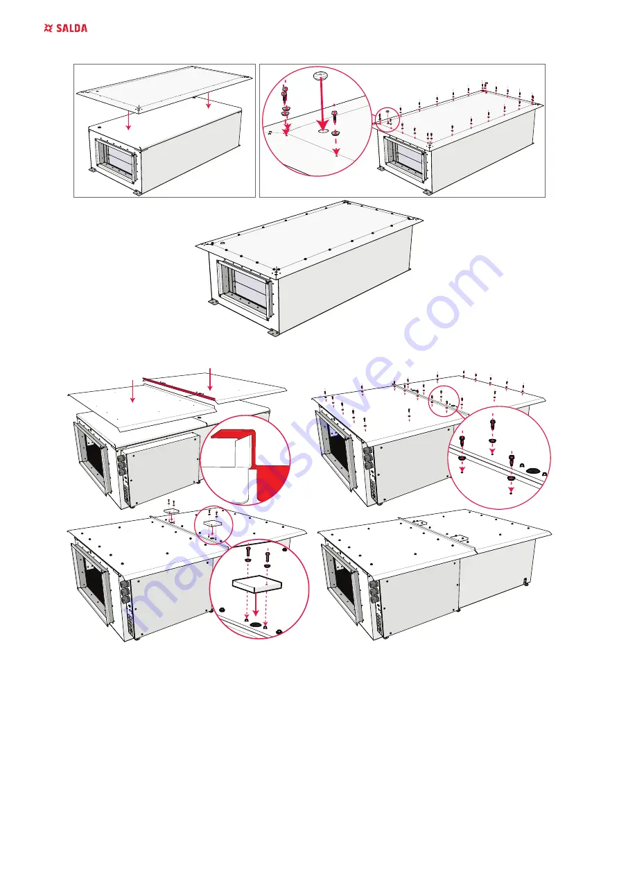 Salda AMBERAIR COMPACT VEKA INT 400 EKO Mounting And Installation Instruction Download Page 14