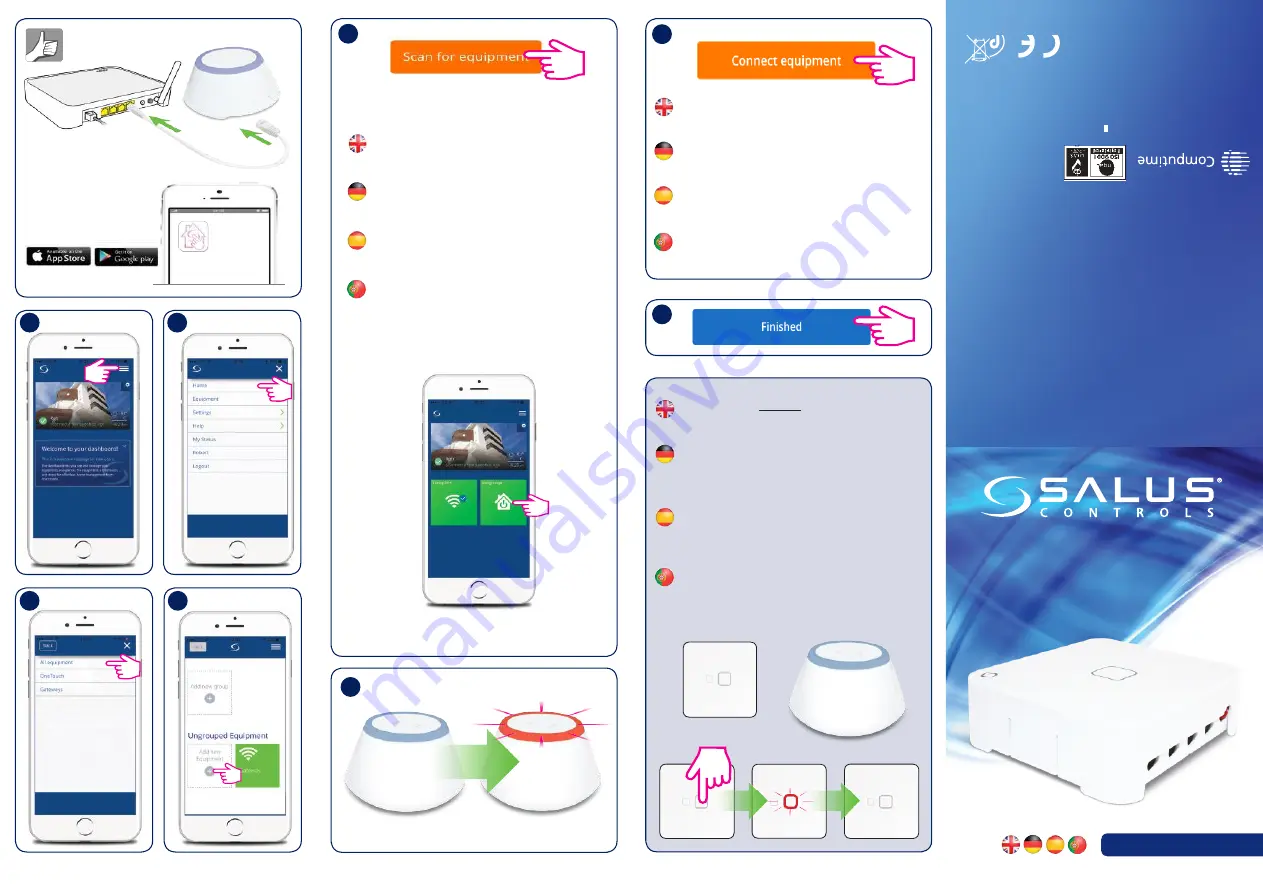 Salus ECM600 Quick Manual Download Page 1