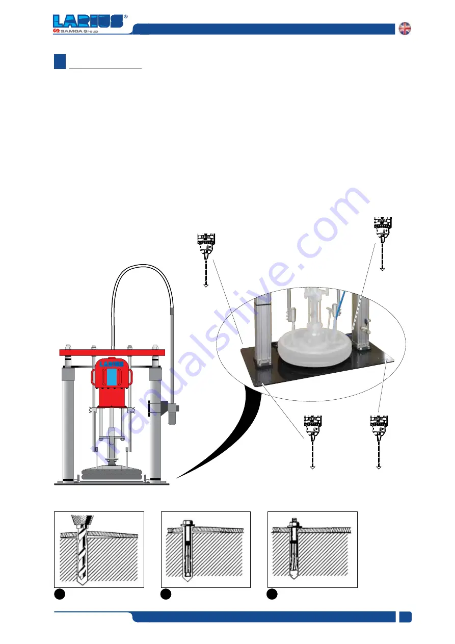 Samoa LARIUS PNEUMATIC HOIST 200 Operating And Maintenance Manual Download Page 9