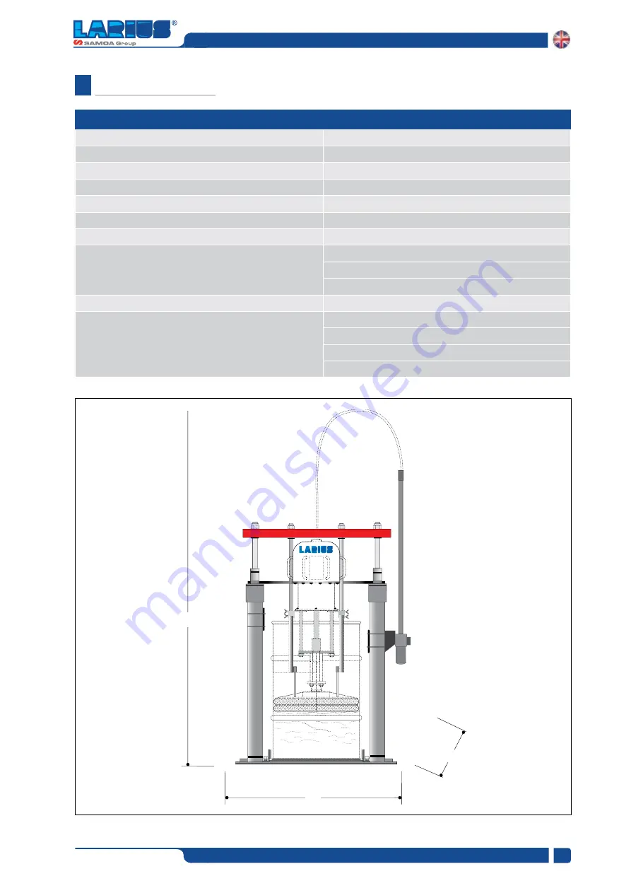 Samoa LARIUS PNEUMATIC HOIST 200 Operating And Maintenance Manual Download Page 13