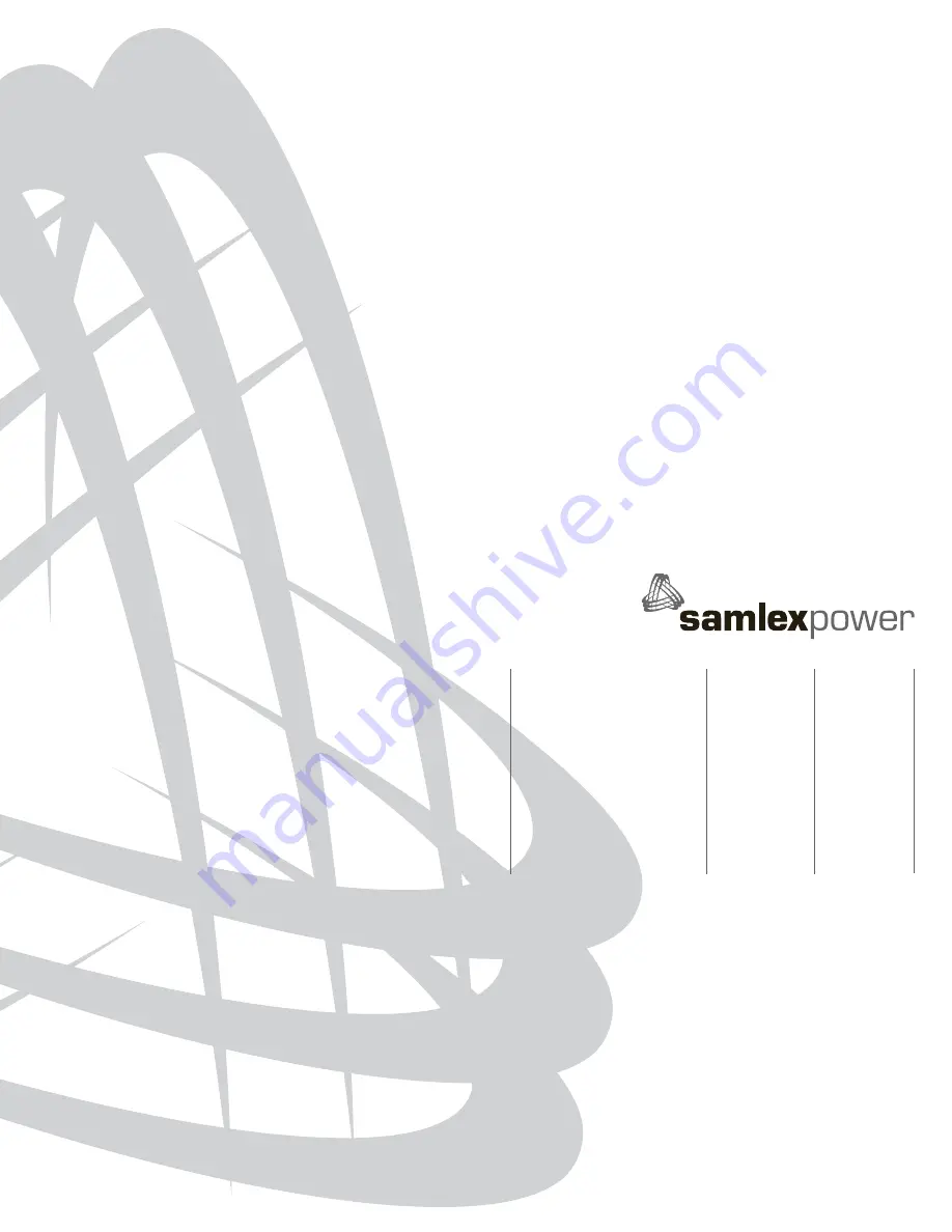 SamplexPower SSW-350-12A Скачать руководство пользователя страница 1