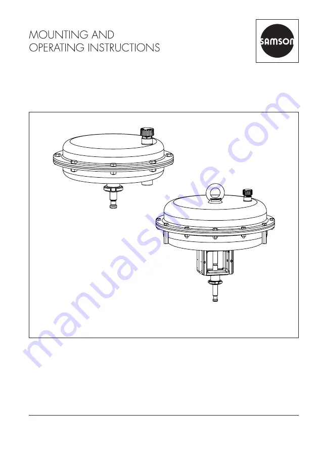 Samson 3271 Original Instructions Manual Download Page 1