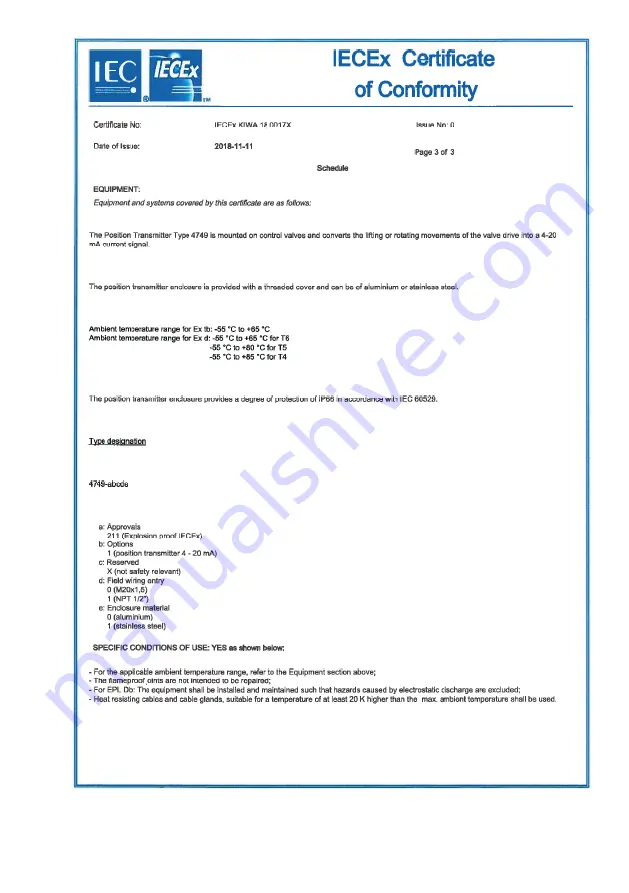 Samson 4749 Mounting And Operating Instructions Download Page 87