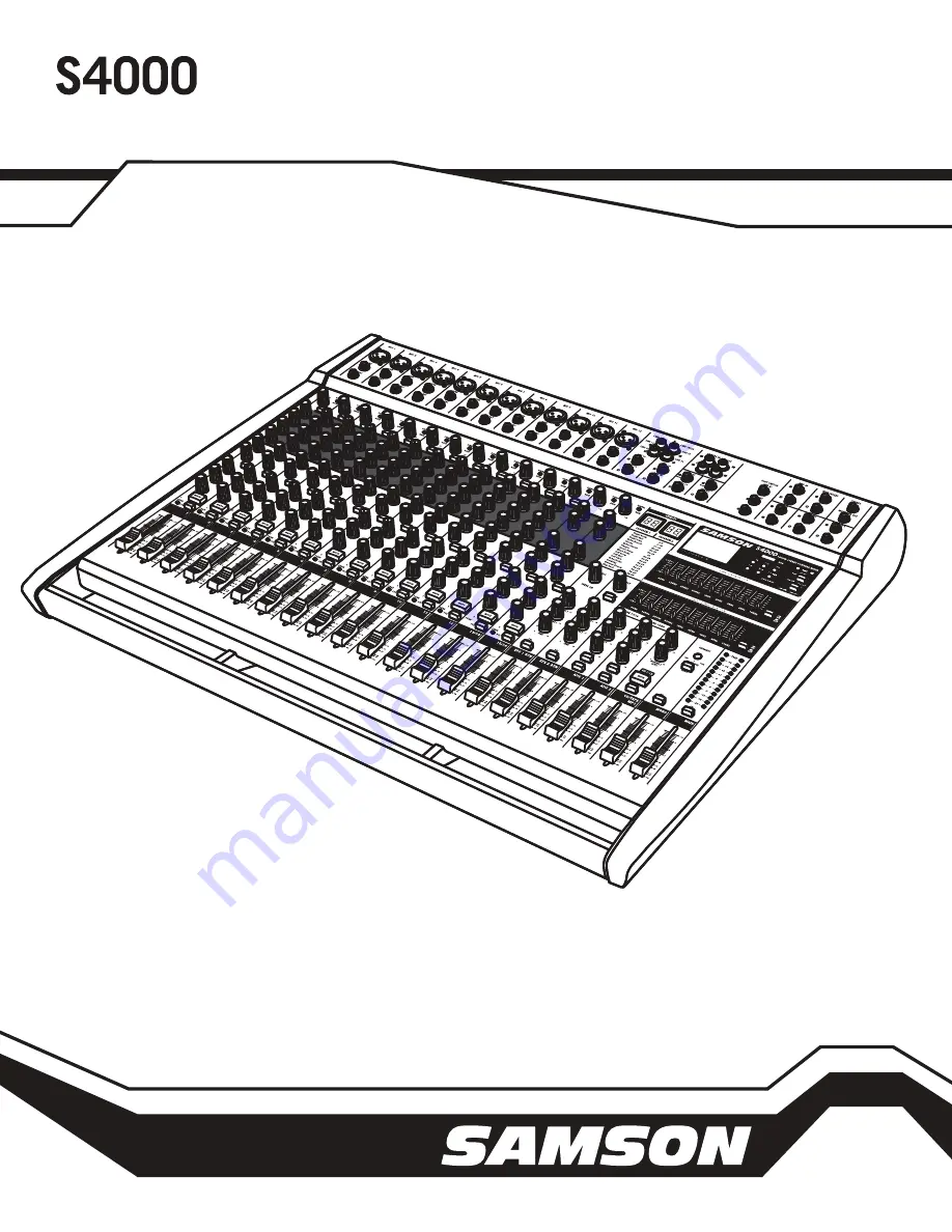 Samson S4000 Owner'S Manual Download Page 1