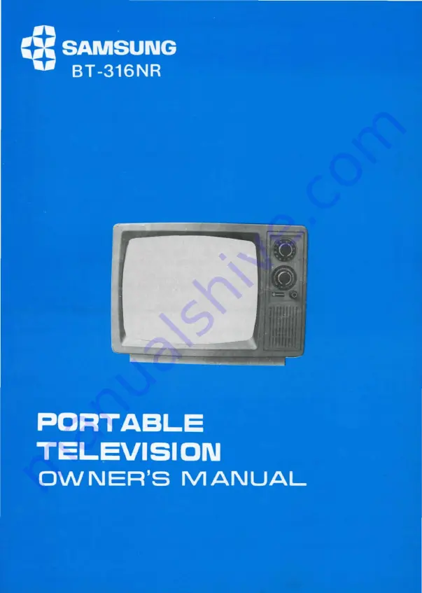 Samsung BT-316NR Owner'S Manual Download Page 1