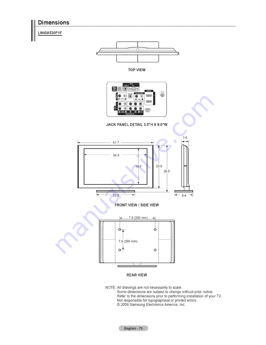 Samsung LN46A530 Скачать руководство пользователя страница 75