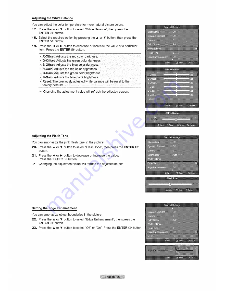 Samsung LN46A650 User Manual Download Page 25