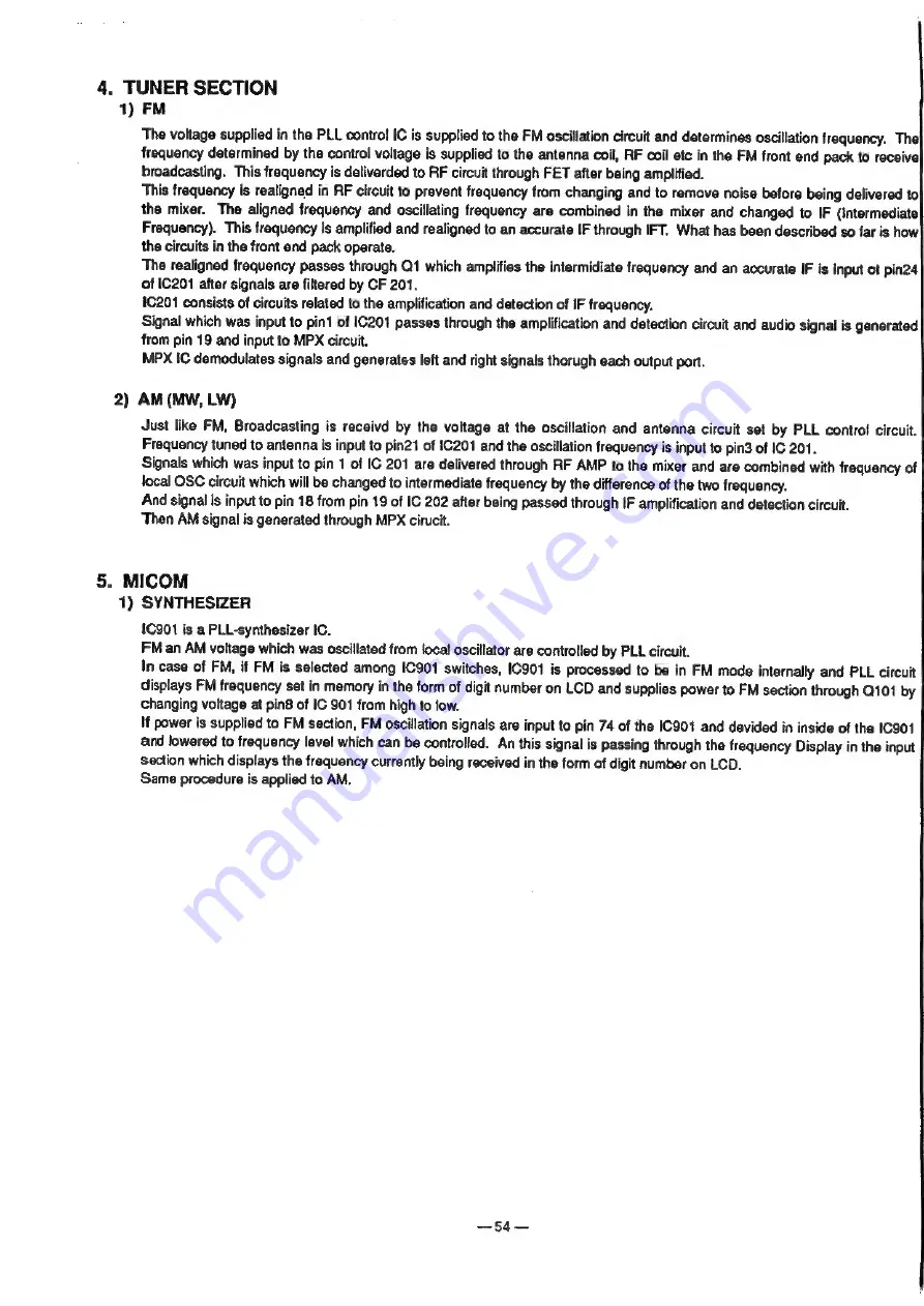 Samsung RCD-2600 Service Manual Download Page 55