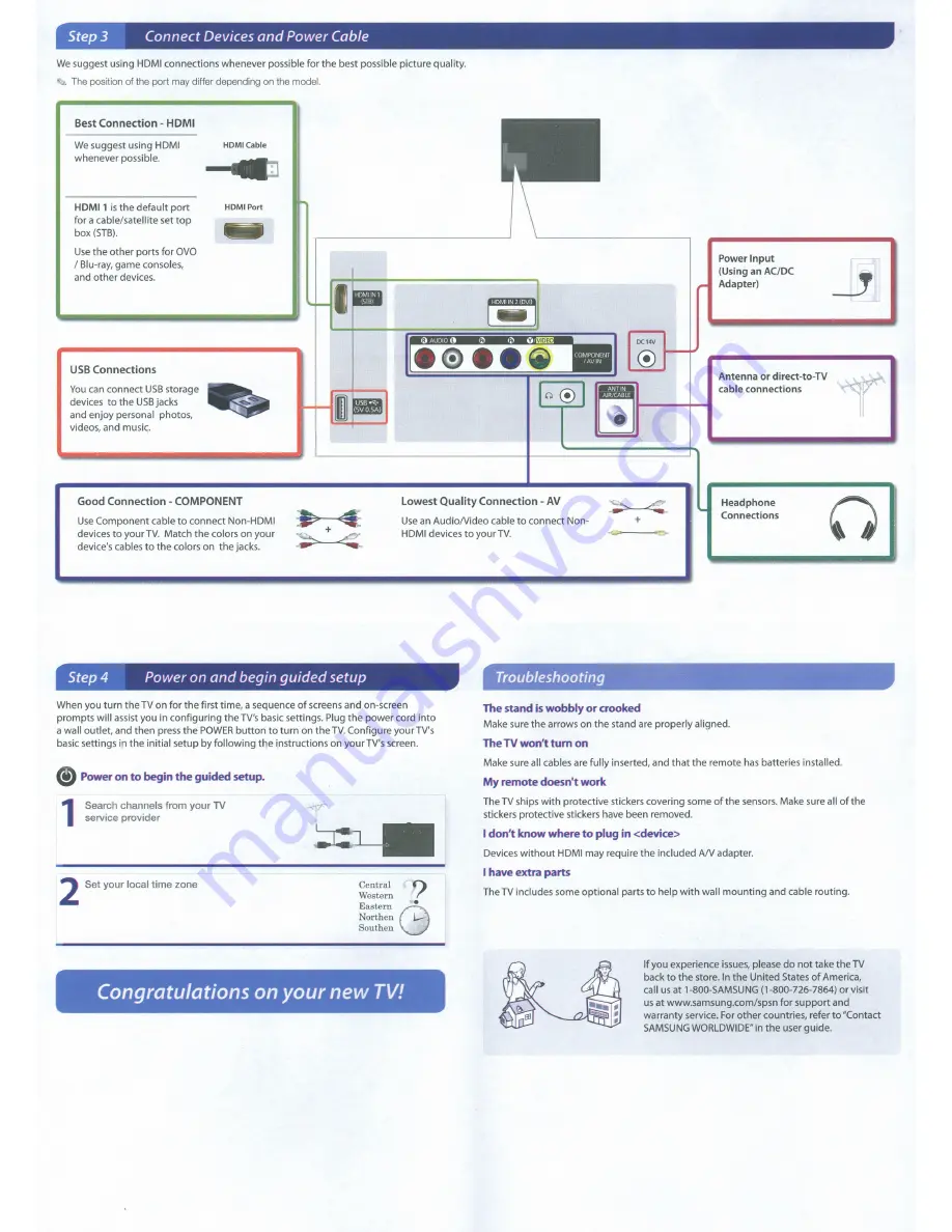 Samsung Series 4000 Quick Start Manual Download Page 2