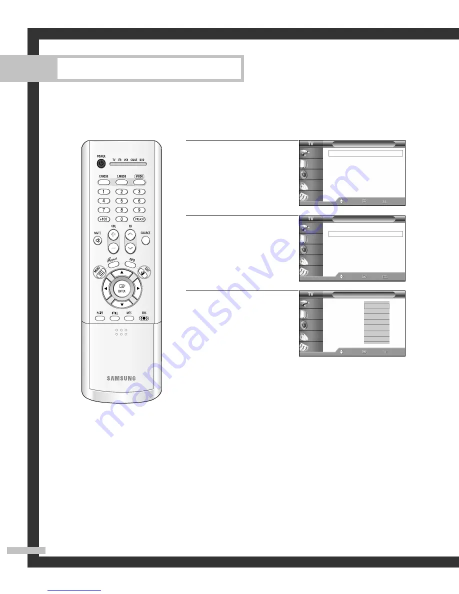 Samsung SP-46L3HR Owner'S Instructions Manual Download Page 42