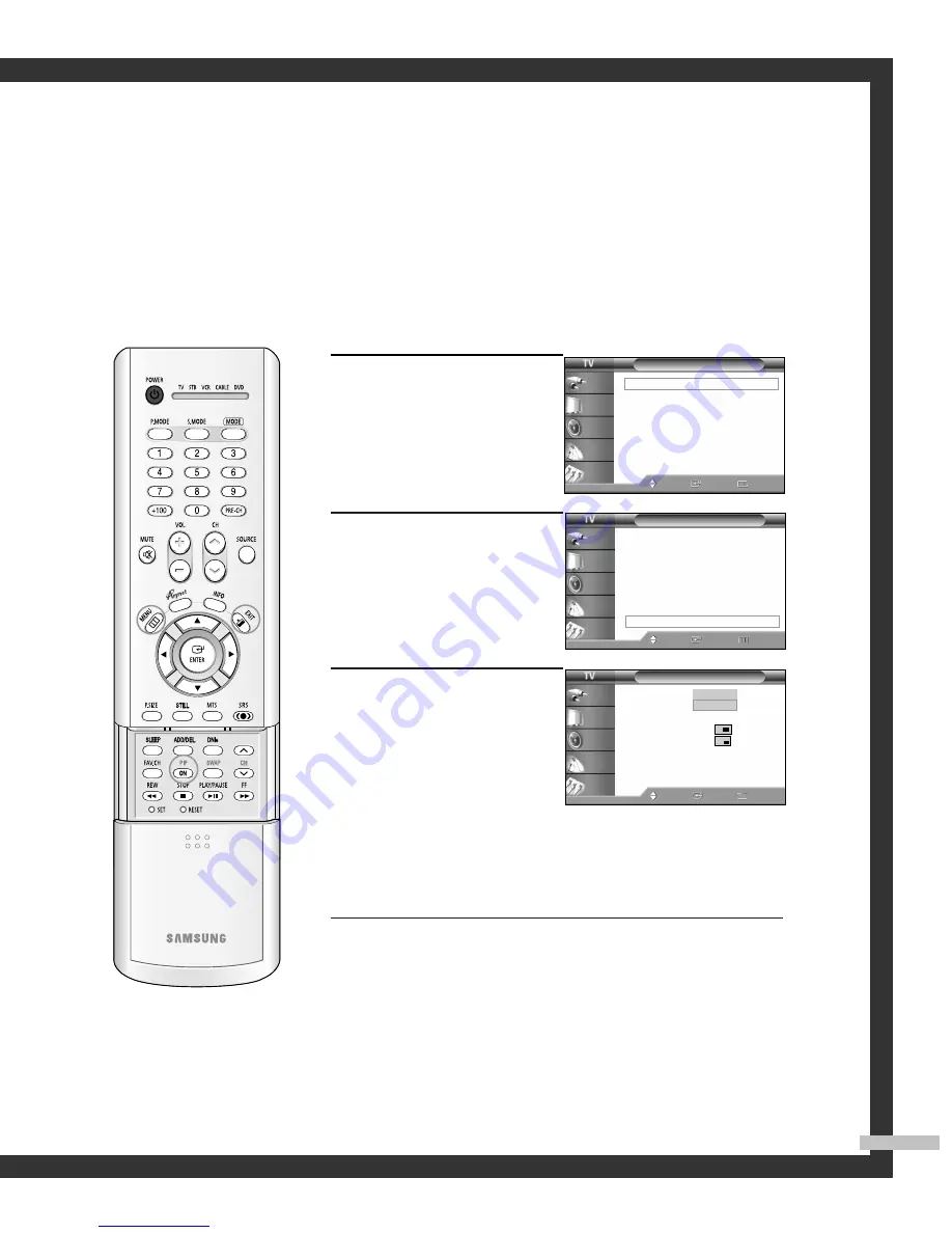 Samsung SP-46L3HR Owner'S Instructions Manual Download Page 57