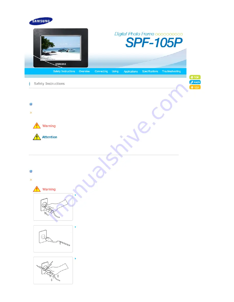 Samsung SPF-105P - Digital Photo Frame UbiSync USB Mini-PC... User Manual Download Page 2