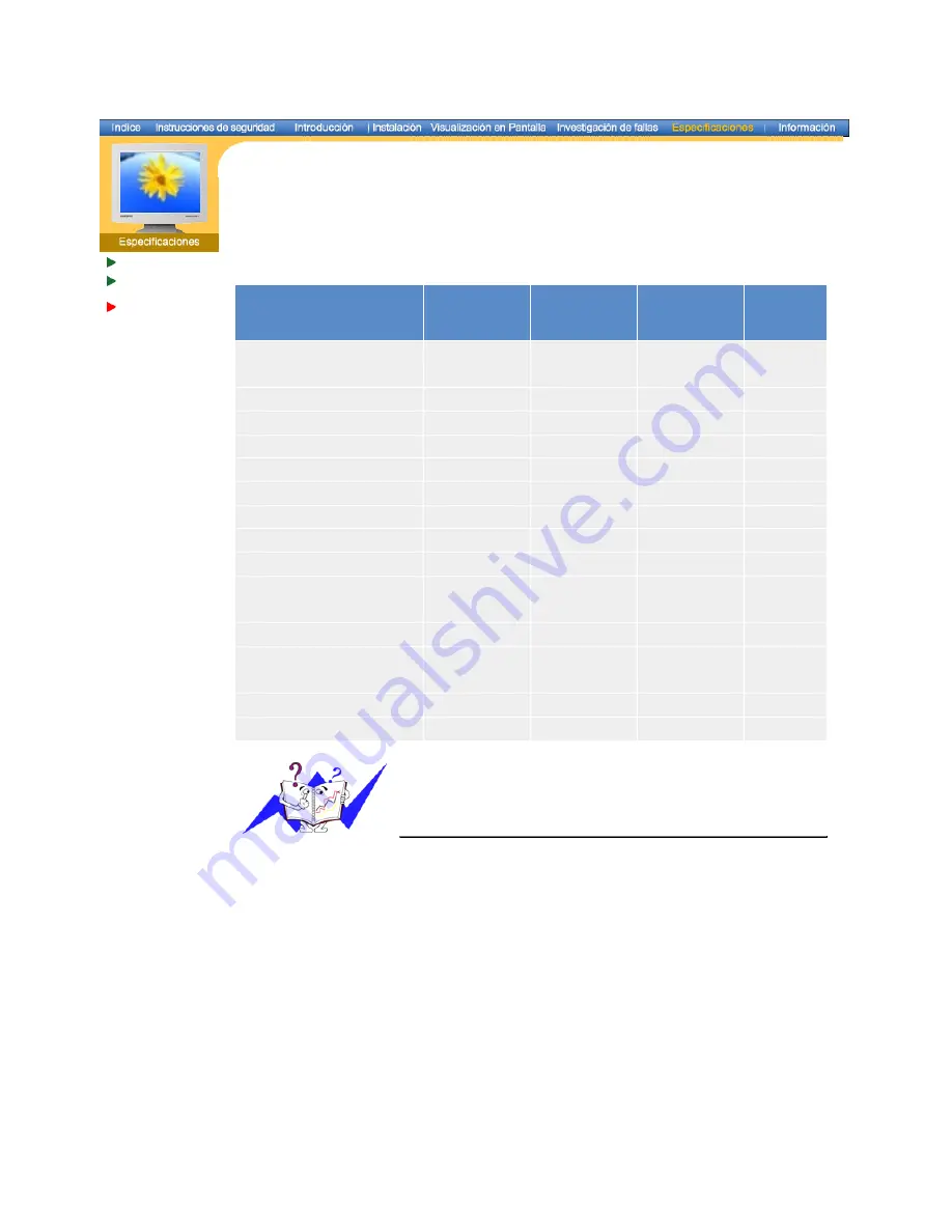 Samsung SyncMaster 760 TFT Manual Del Usuario Download Page 62