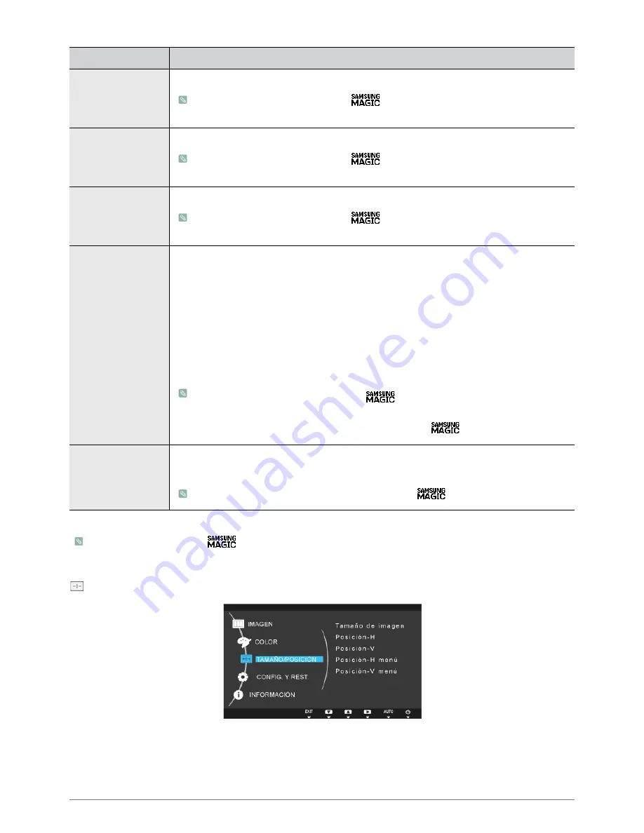 Samsung SyncMaster S23A550H Manual Del Usuario Download Page 34