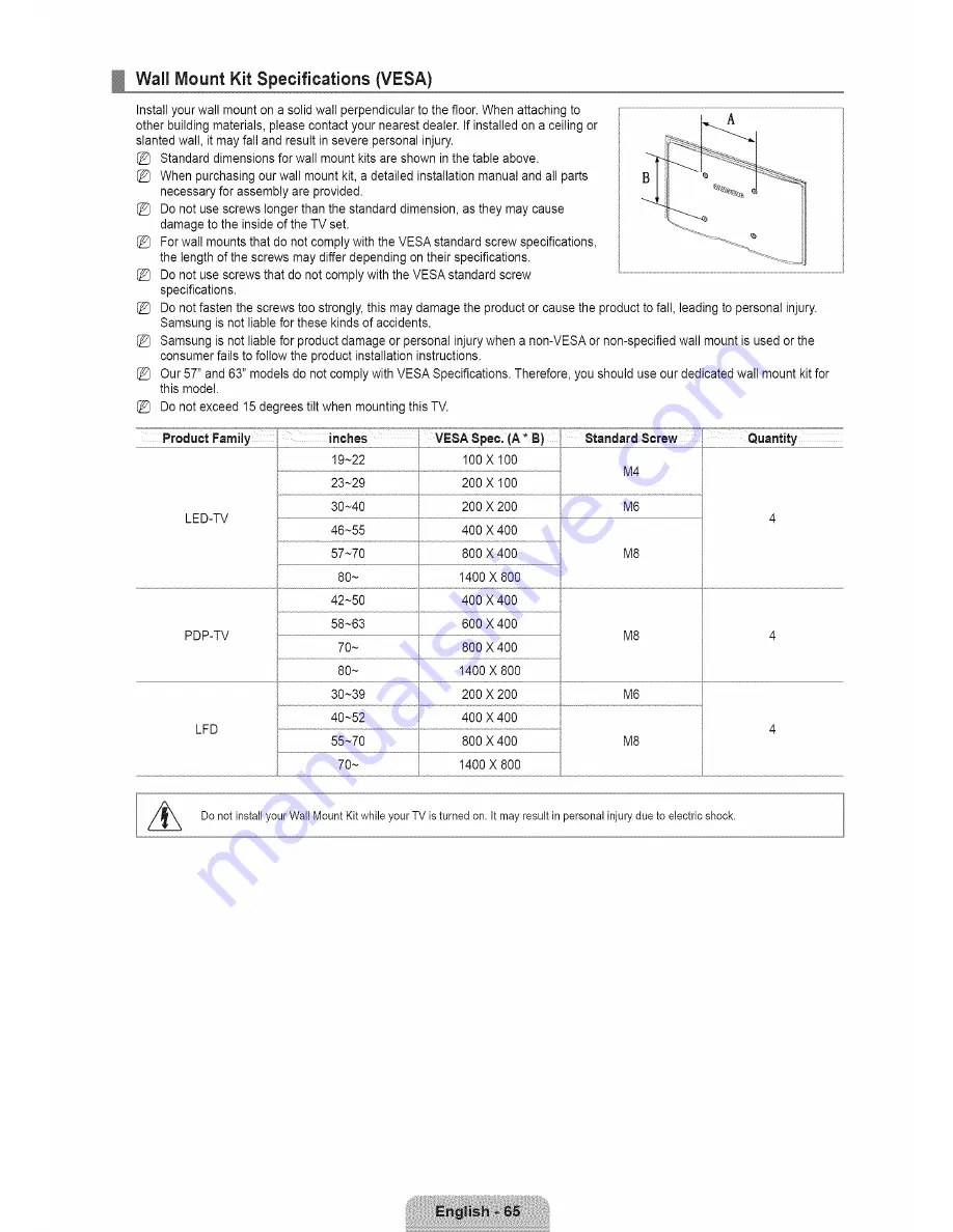 Samsung UN55B6000 - 55