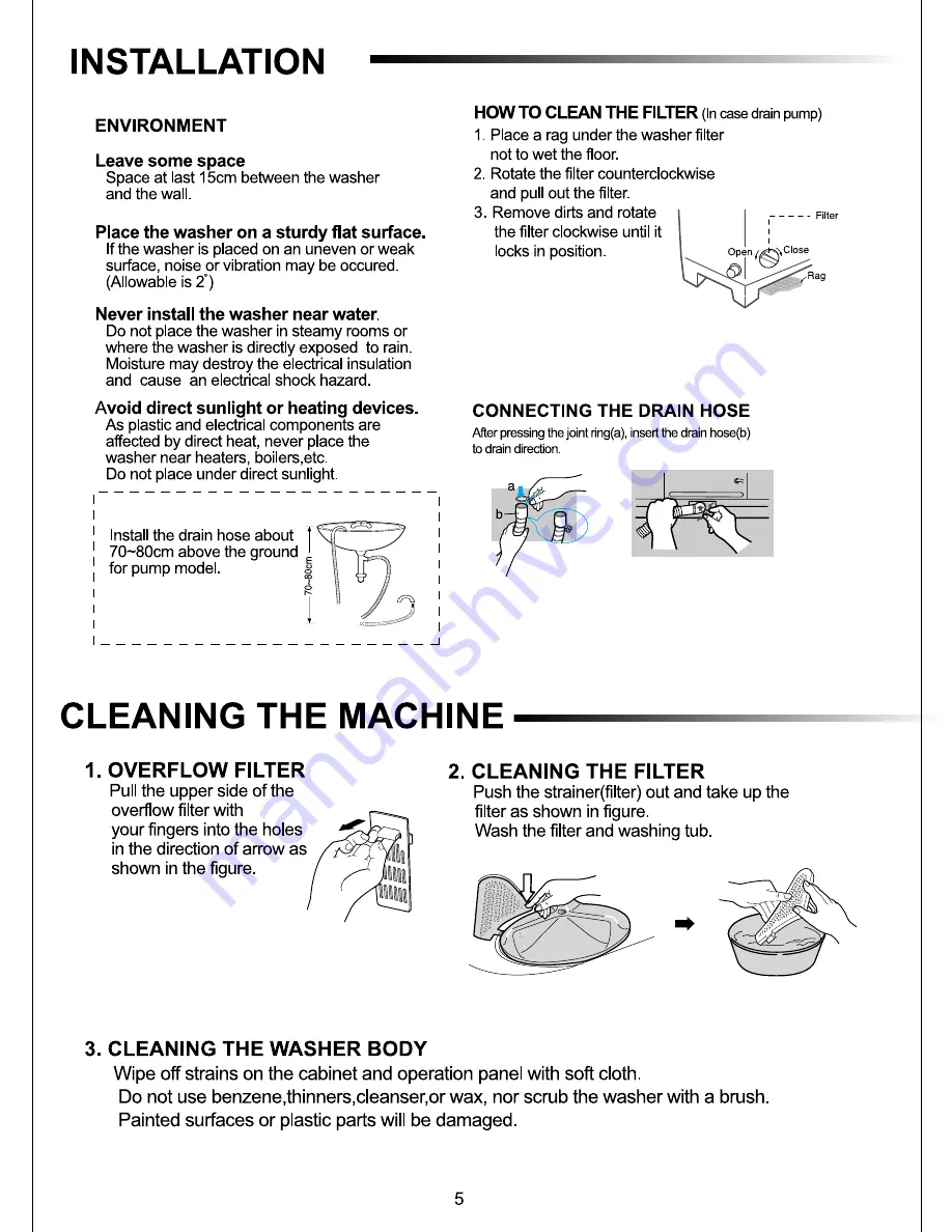 Samsung Washing machine Owner'S Instructions Manual Download Page 6