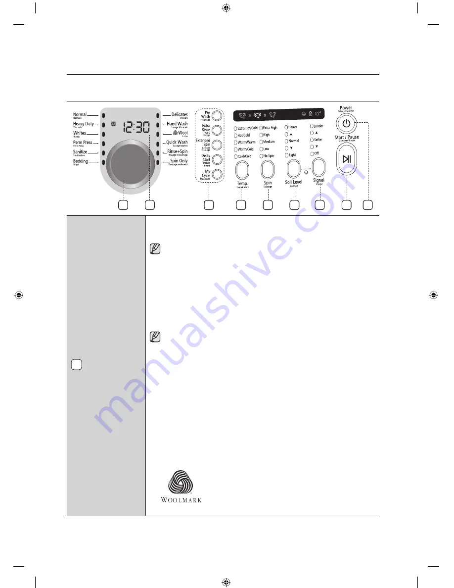 Samsung WF409SNL User Manual Download Page 54