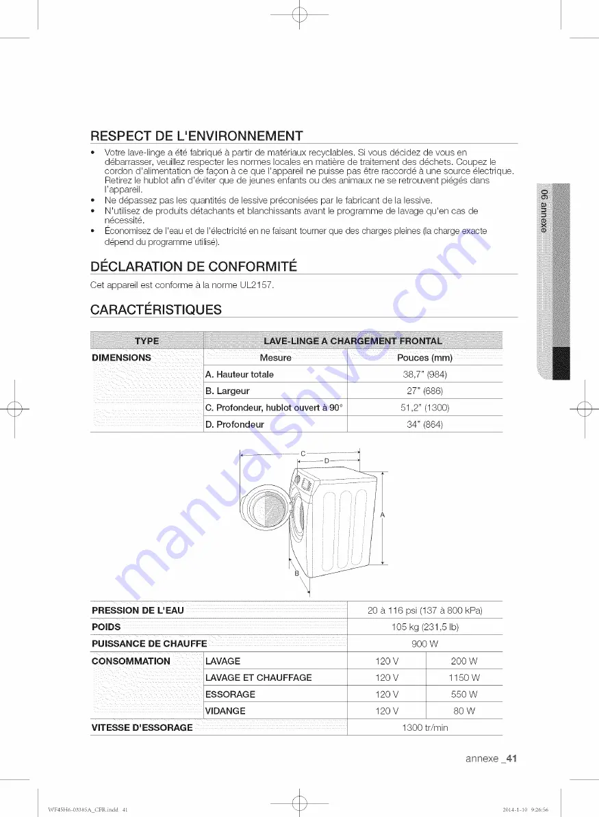 Samsung WF45H6300AG/A2-01 Скачать руководство пользователя страница 89