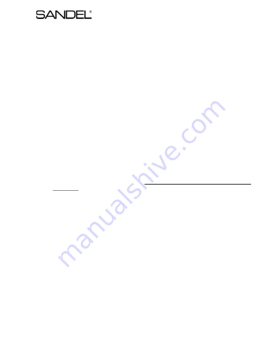 Sandel SN3308 Installation Manual Download Page 11