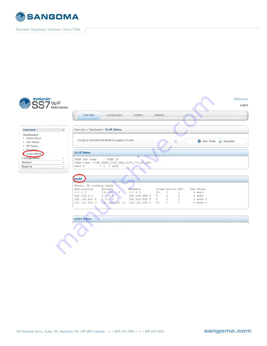 Sangoma Netborder SS7 Скачать руководство пользователя страница 62