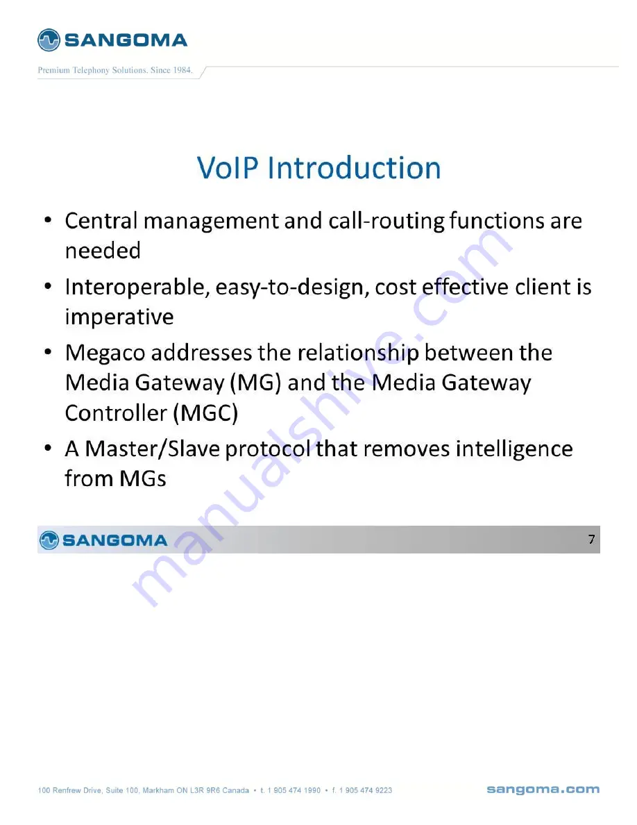 Sangoma Netborder SS7 User Manual Download Page 205