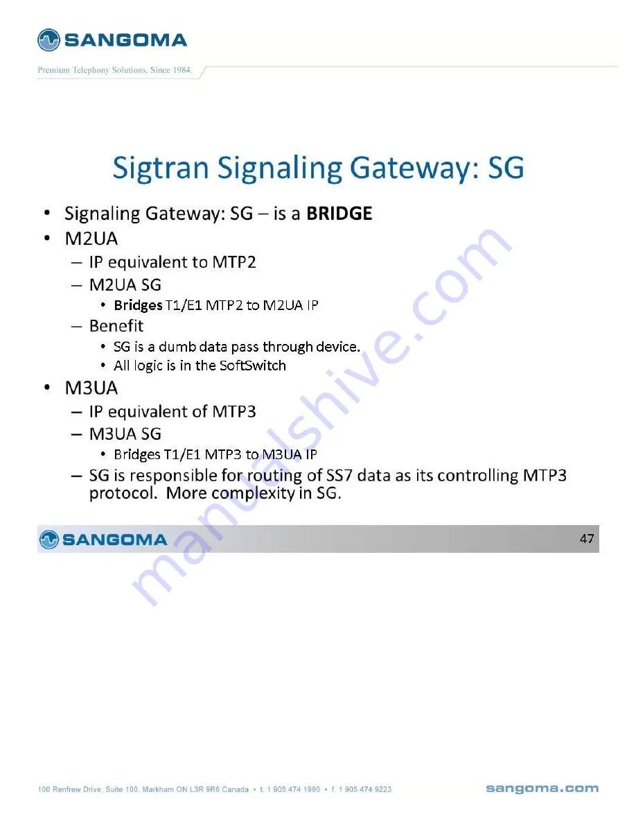 Sangoma Netborder SS7 Скачать руководство пользователя страница 244