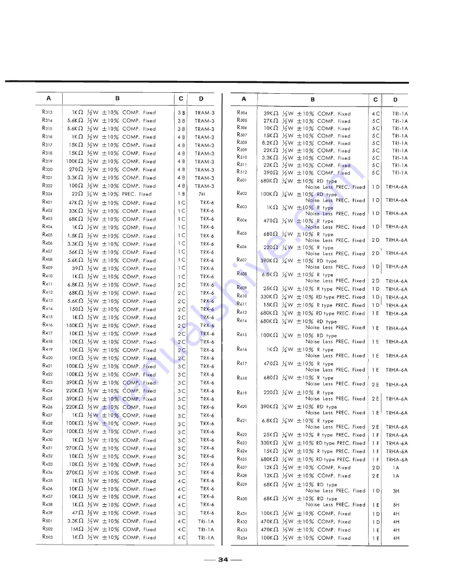 Sansui 3000 Service Manual Download Page 35