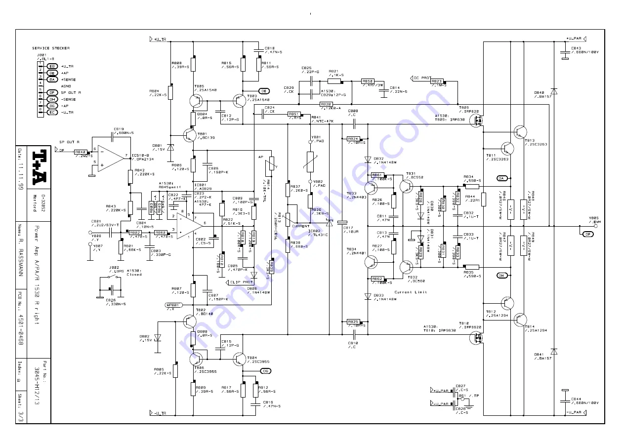 T+A Elektroakustik P 1230 R Service Manual Download Page 44