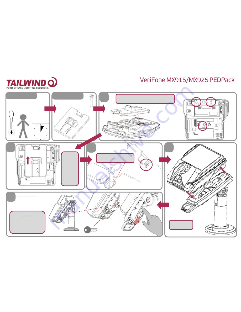 Tailwind VeriFone MX915 Quick Installation Manual Download Page 2