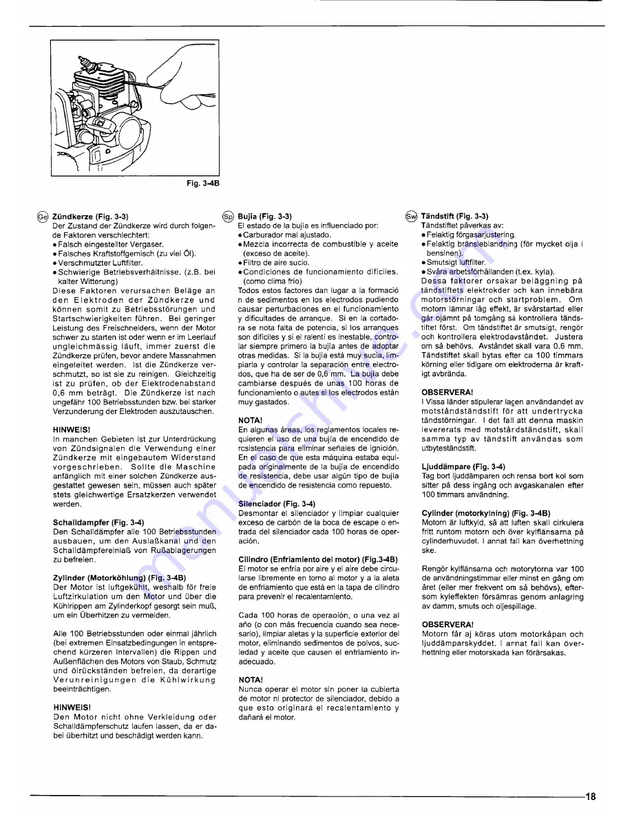 Tanaka SF-PH230S Owner'S Manual Download Page 22