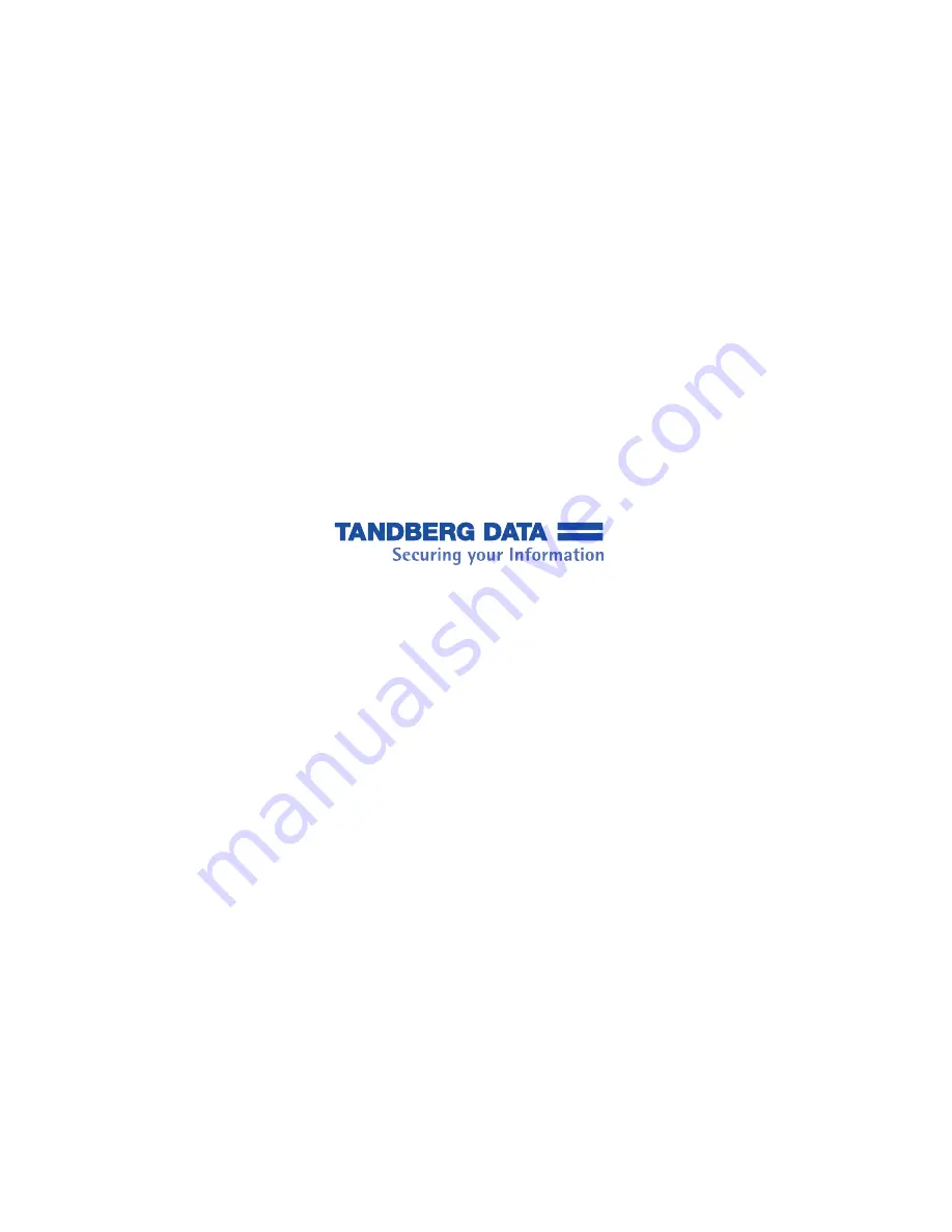 Tandberg Data DLT-V4 Product Manual Download Page 81