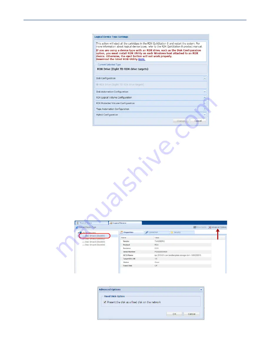 Tandberg Data RDX QuikStation 4 Product Manual Download Page 62