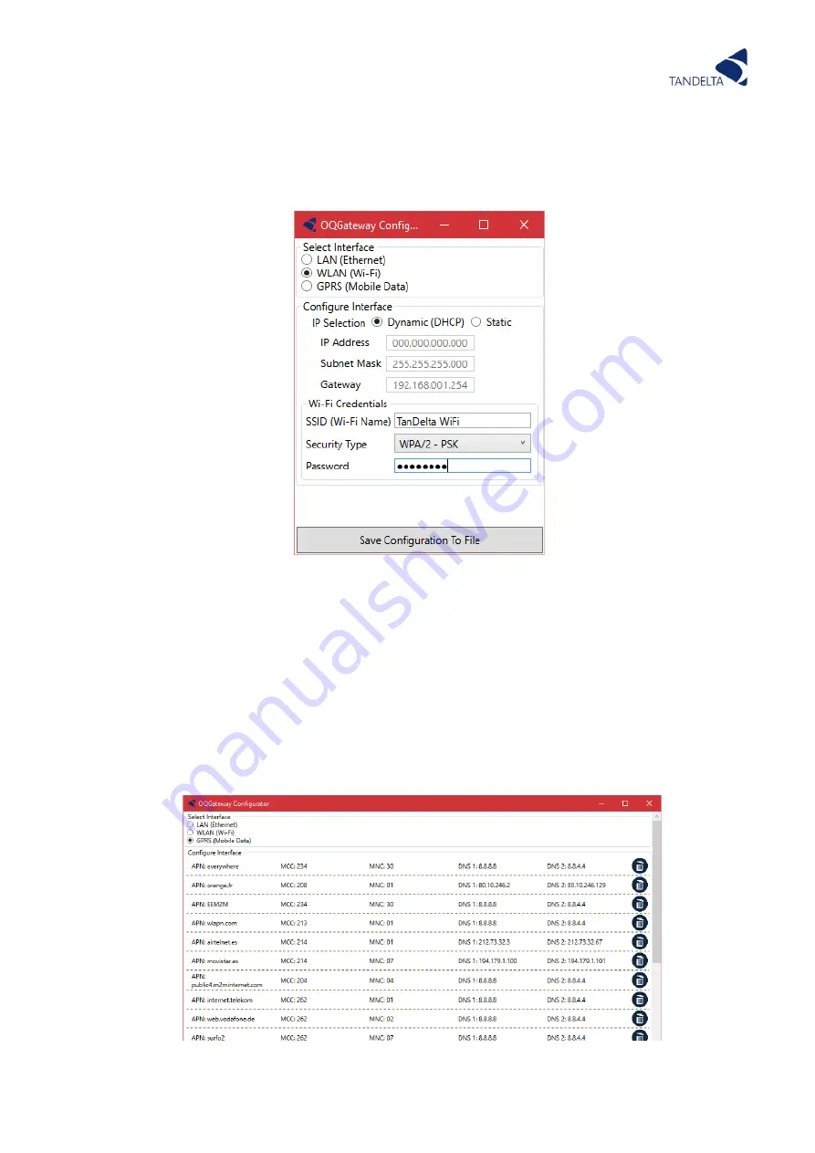 TANDELTA OQSExISG2 User Manual Download Page 64