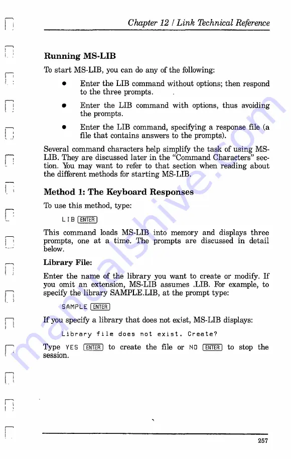 Tandy 1000 MS-DOS Reference Manual Download Page 275