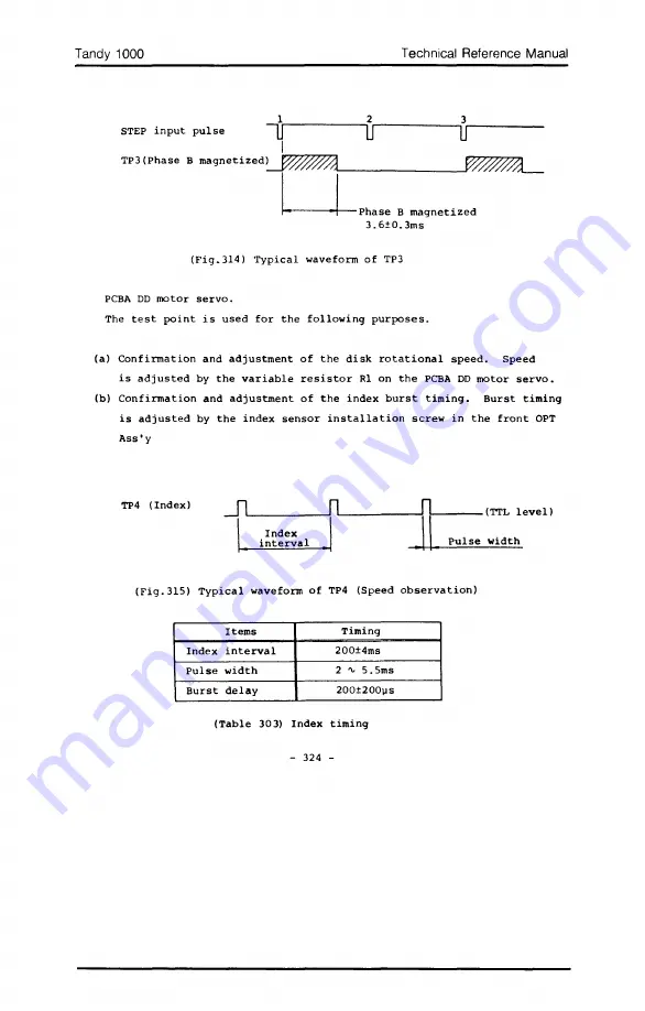 Tandy 1000 MS-DOS Technical Reference Manual Download Page 321