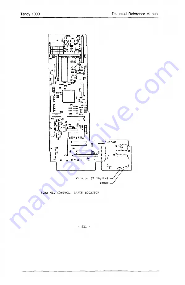 Tandy 1000 MS-DOS Technical Reference Manual Download Page 464