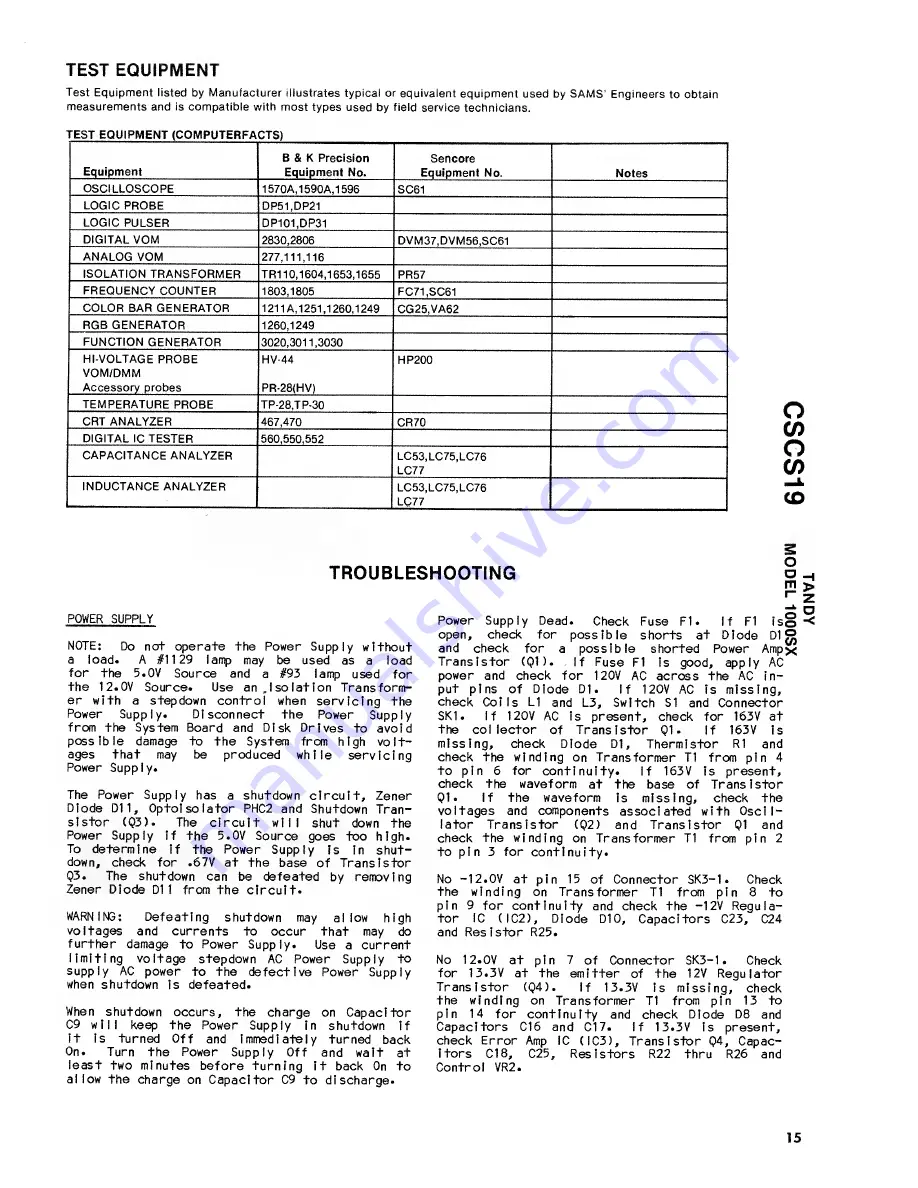 Tandy 1000SX Скачать руководство пользователя страница 26