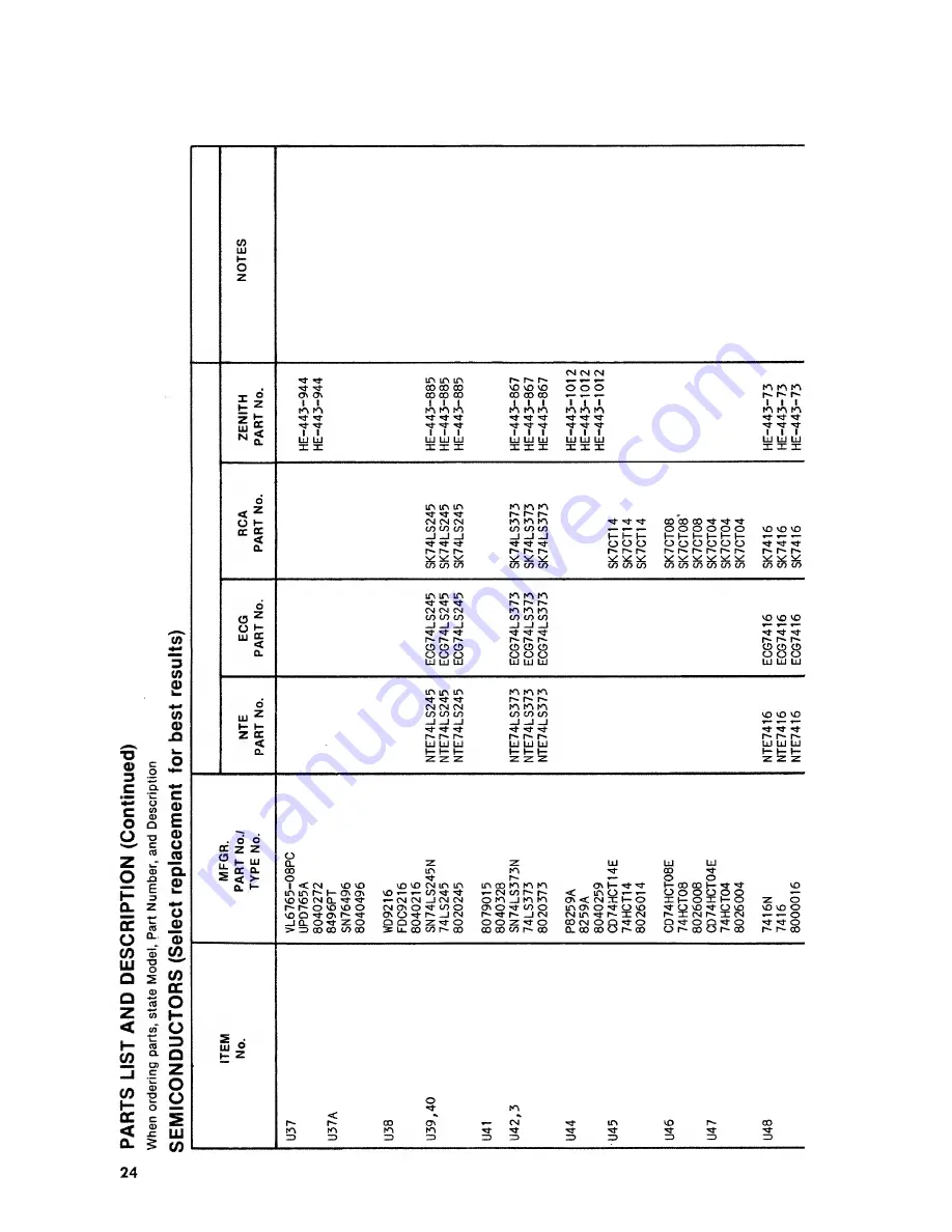 Tandy 1000SX Technical Service Data Download Page 35