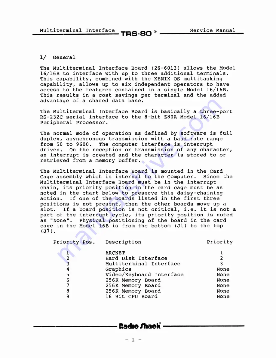 Tandy TRS-80 Model II Скачать руководство пользователя страница 5